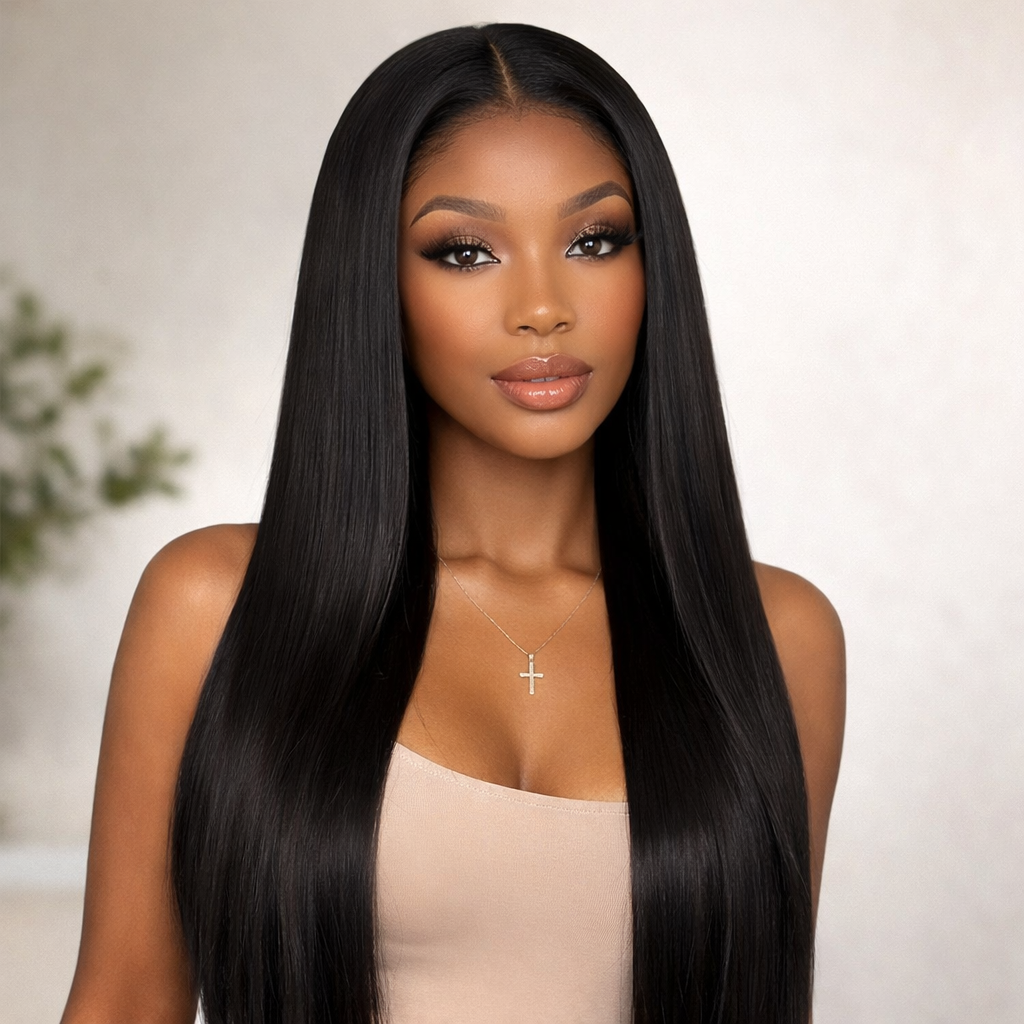 Lace Front Straight Human Hair Wig
